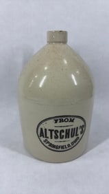 Altschuls Springfield Ohio 1 gal. Stoneware Crock Jug