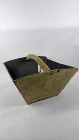 Primitive Painted Chinese Wooden Rice Measure Dou