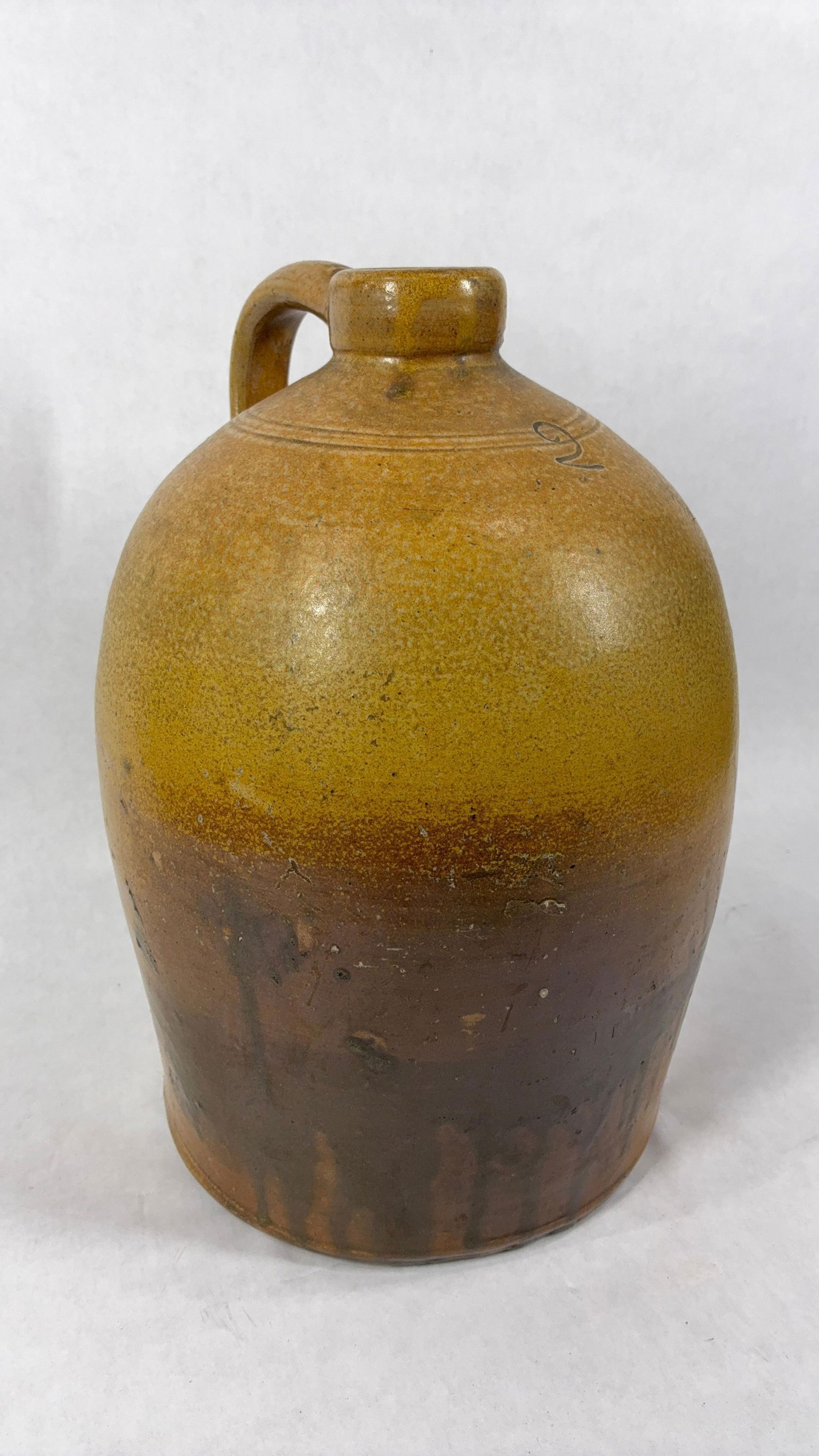 2 Gallon Stoneware Crock Jug: Good overall condition with no chips, cracks or breaks? ?