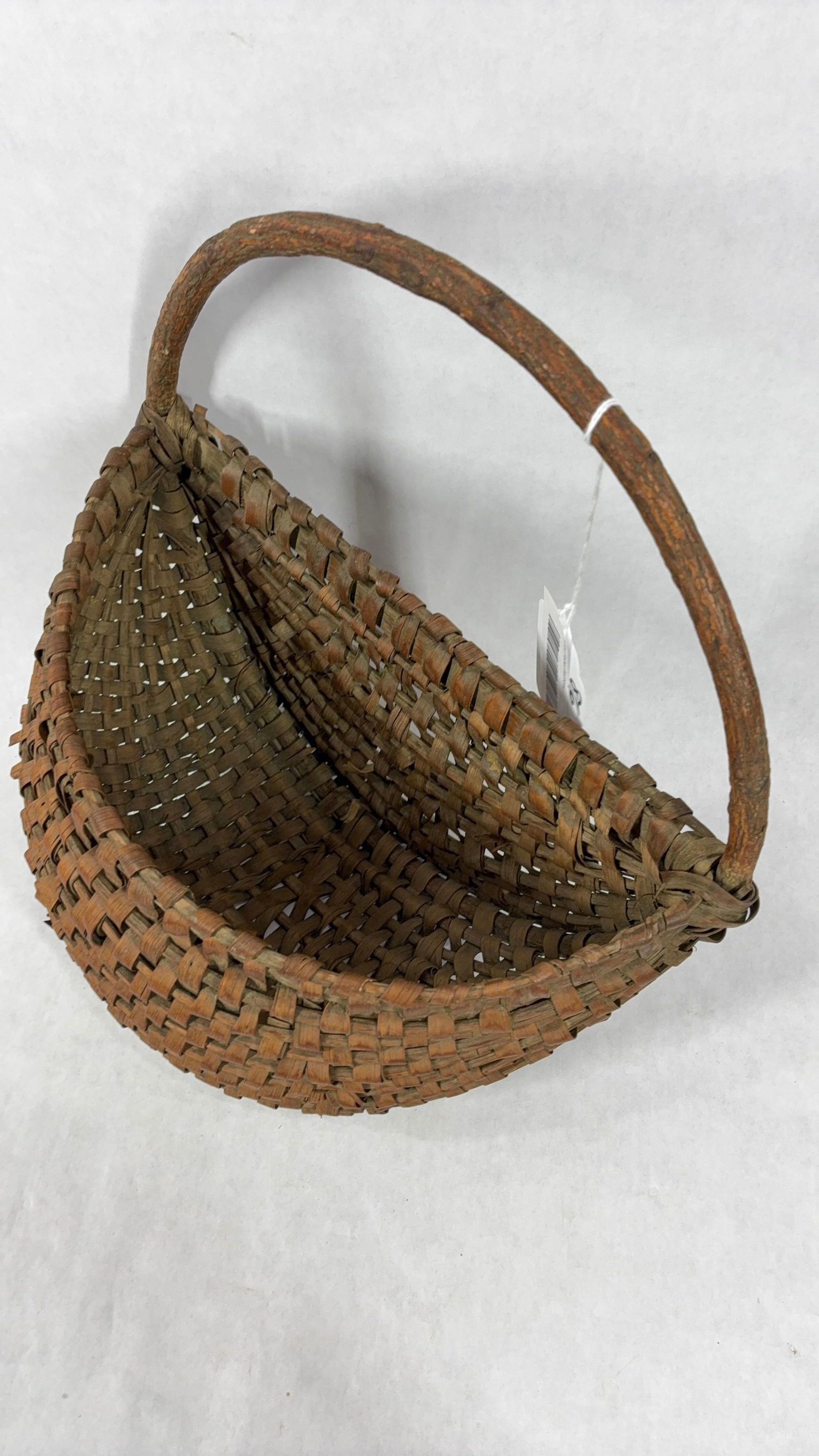 Hand Woven Splint Flat Wall Melon Basket - 3