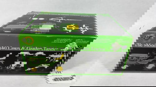 Ertl John Deere Model 140 Lawn & Garden Tractor w/ Disk Harrow, Cultivator, Planter and Plow