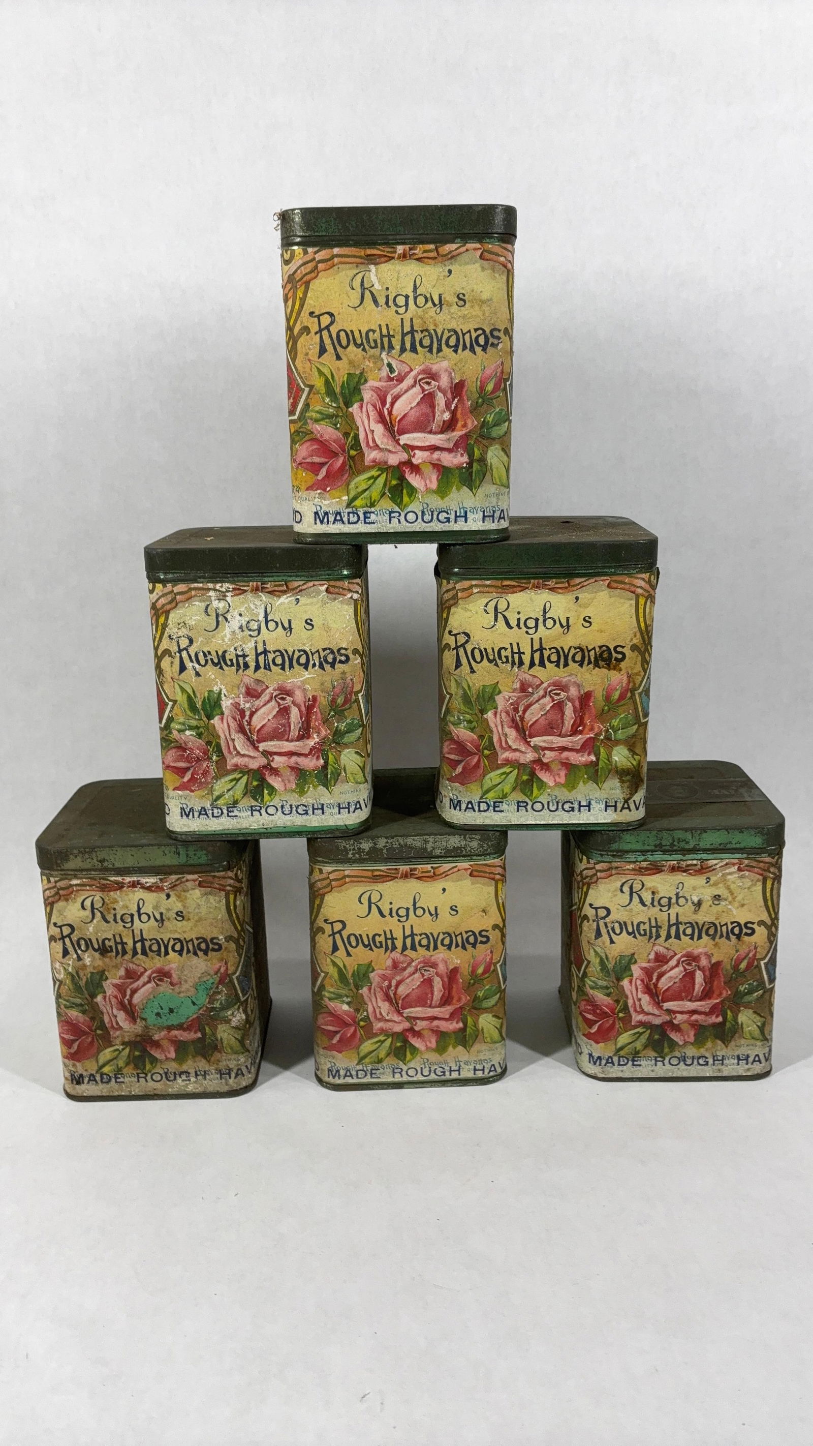 Rigby's Rough Havana Cigar Tins Lot of 6 (1 of 8)