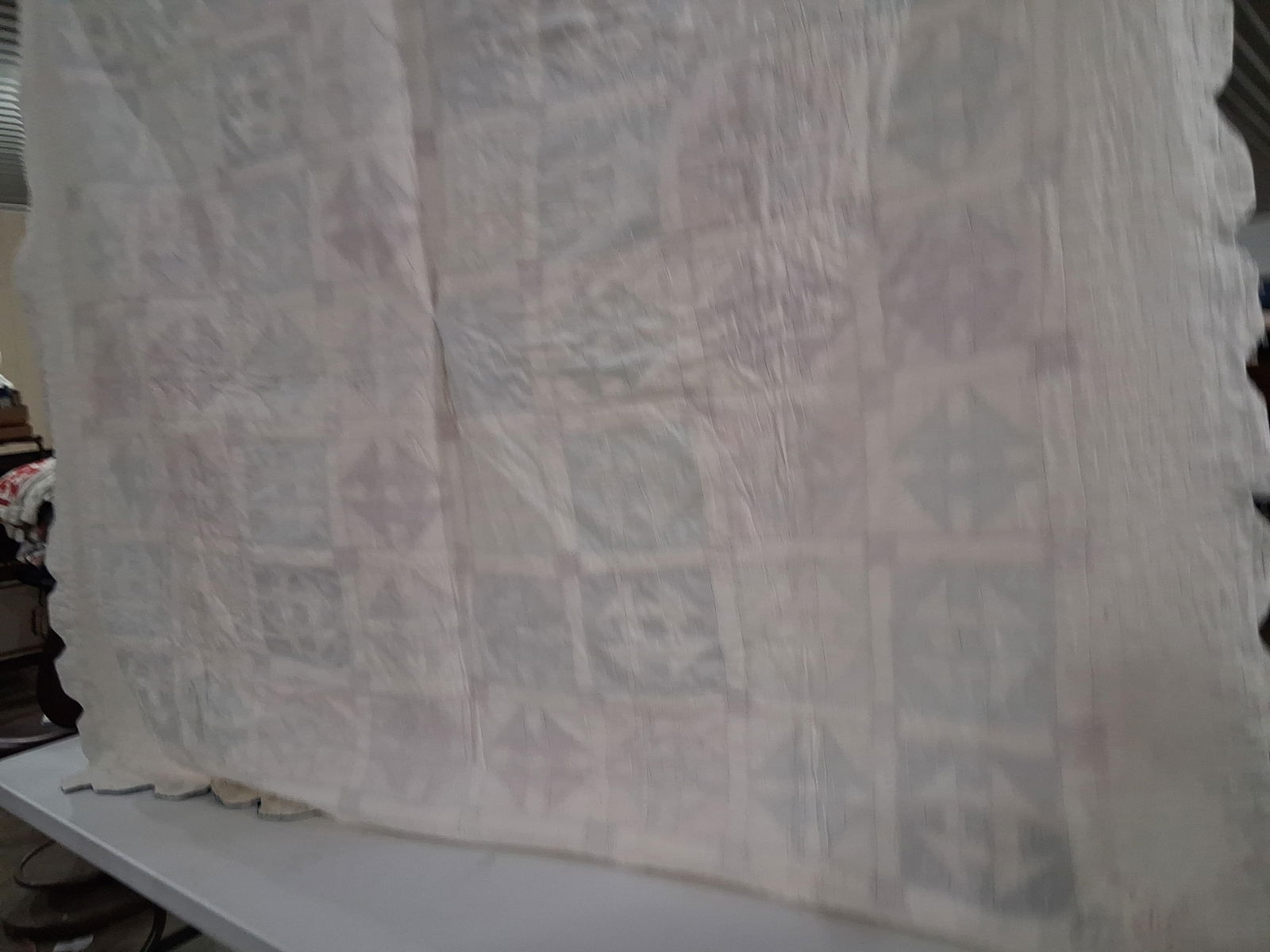 Ohio Star Floral Pattern Quilt - 11