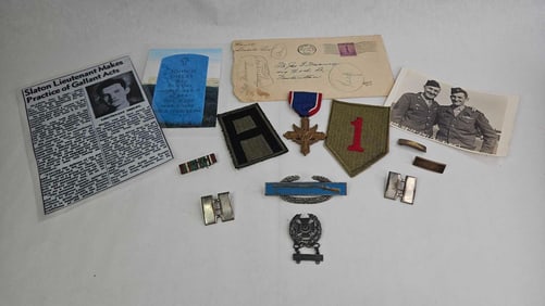 Walter R. Shelby Estate Feat.WW2 Photos, Pins, Letters, Patches, and Pins