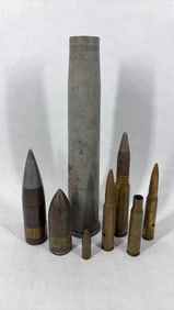 Old Early Military Ammo Shells