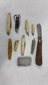 Single and Multi Blade Older Pocket Knives