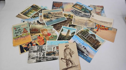 Early Post Card Lot Inc. RPPC, Landmark and More Inc. Divided as well as Undivided