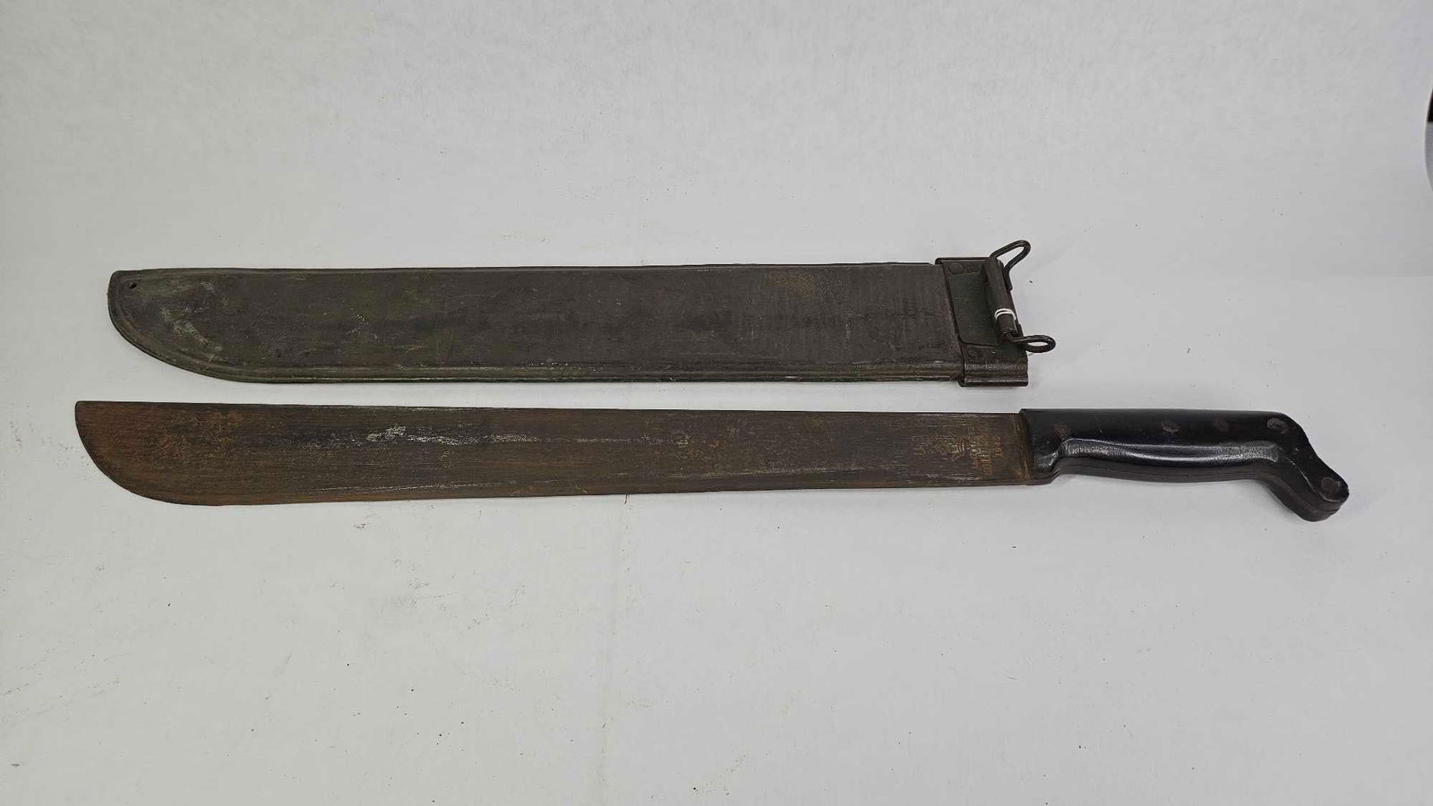 1945 WWII U.S. Collins & Co. Legitimus Military Machete W/ US Sheath (1 of 10)