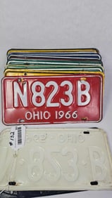 1940's to 70's Ohio License Plate Lot Inc. One Pennsylvania