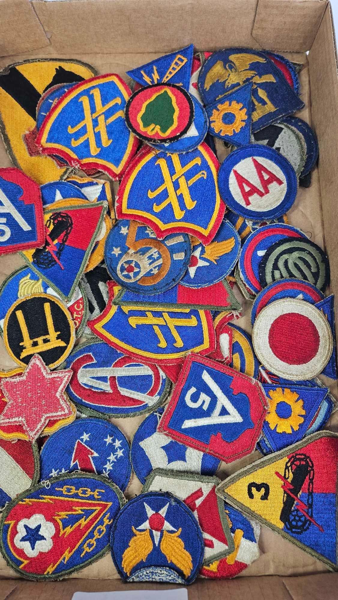 WWII US Military Patches Lot of 65 (1 of 4)