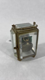 Antique Ladies H. Huguenin Key Wind Pocket Watch 8K Gold Case Key Wind Mid 1800's w/ Display