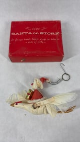 Early Holt Howard Santa on Stork in Original Packaging