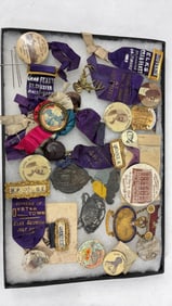 Early Elks Lodge Ribbons, Medals and Pins, Pendants and Tokens