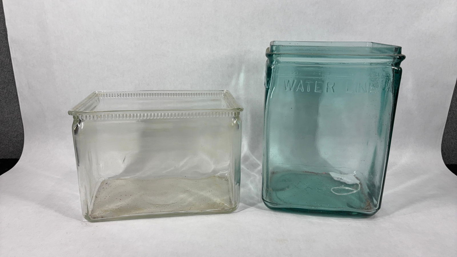 Glass Battery Box / Jar Lot of 2 (1 of 8)