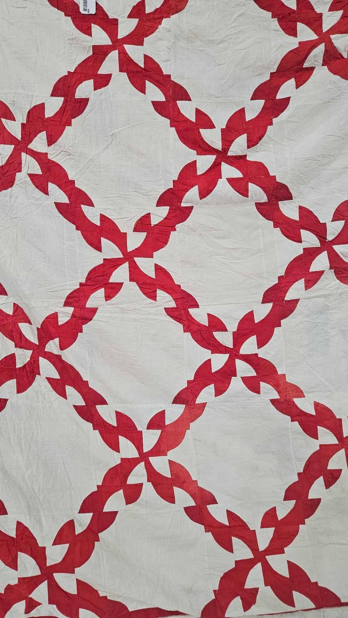 Hand Stitched Drunkards Path Quilted Back Quilt (1 of 13)