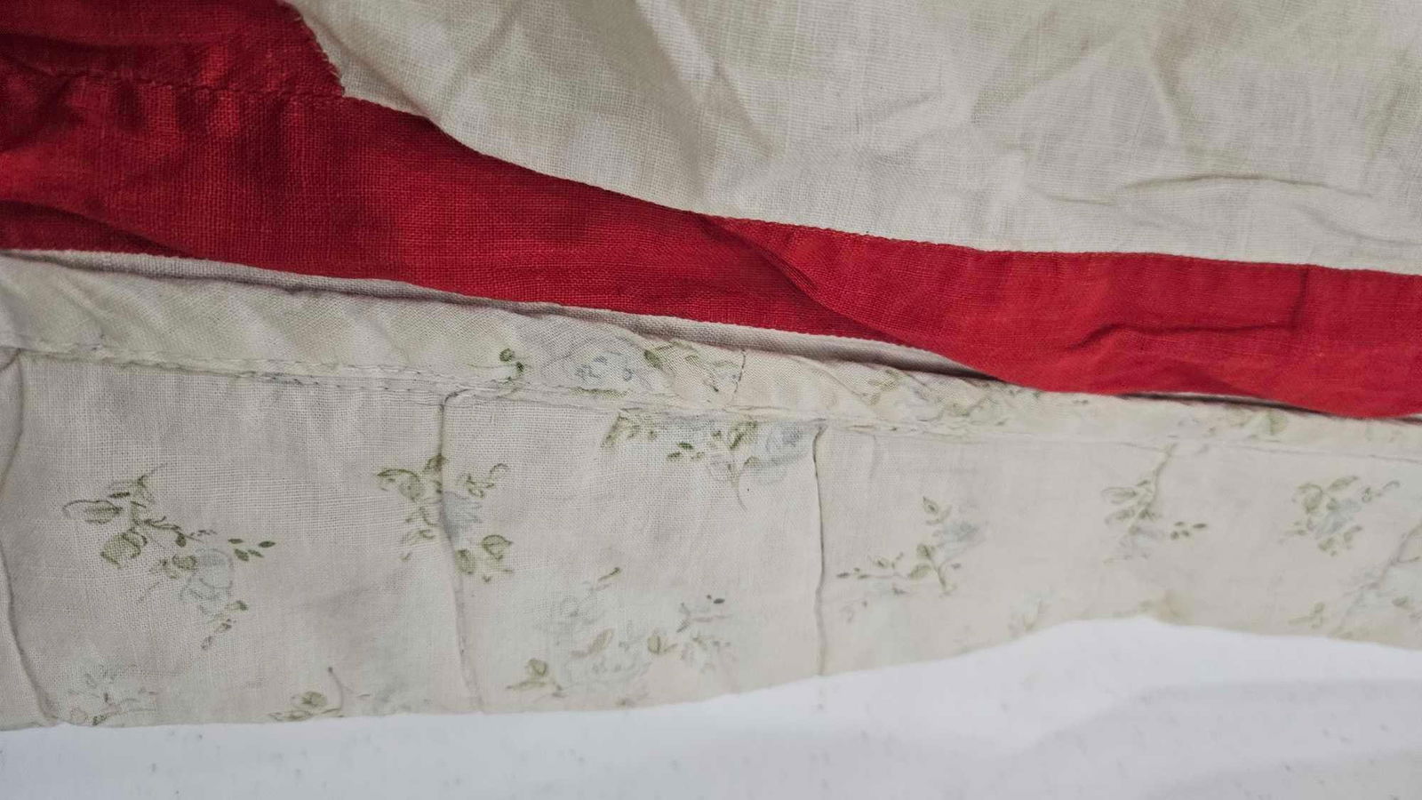 Hand Stitched Drunkards Path Quilted Back Quilt - 9