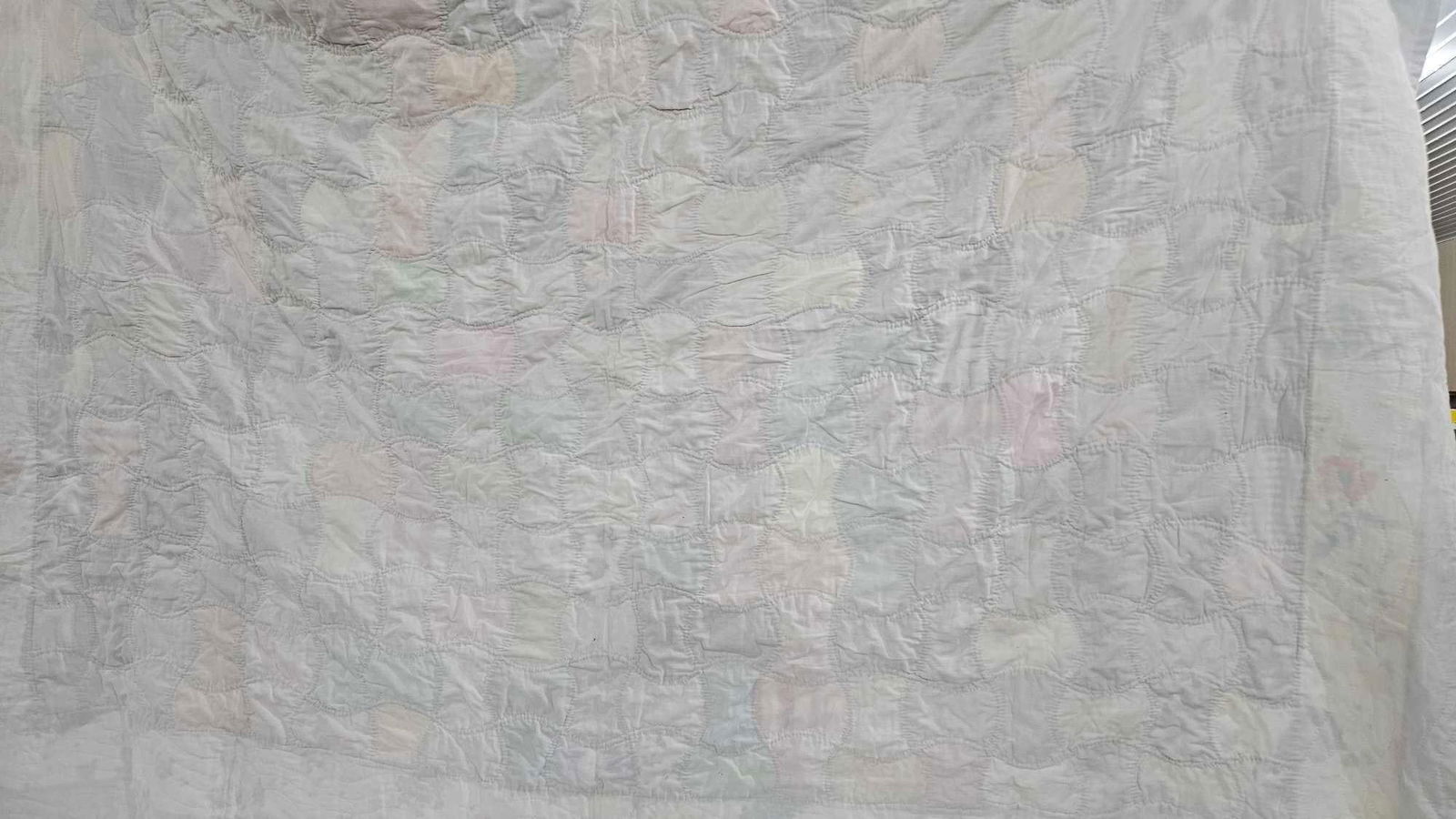 Hand Stitched Patchwork Feed Sack Bow Tie Quilt - 4