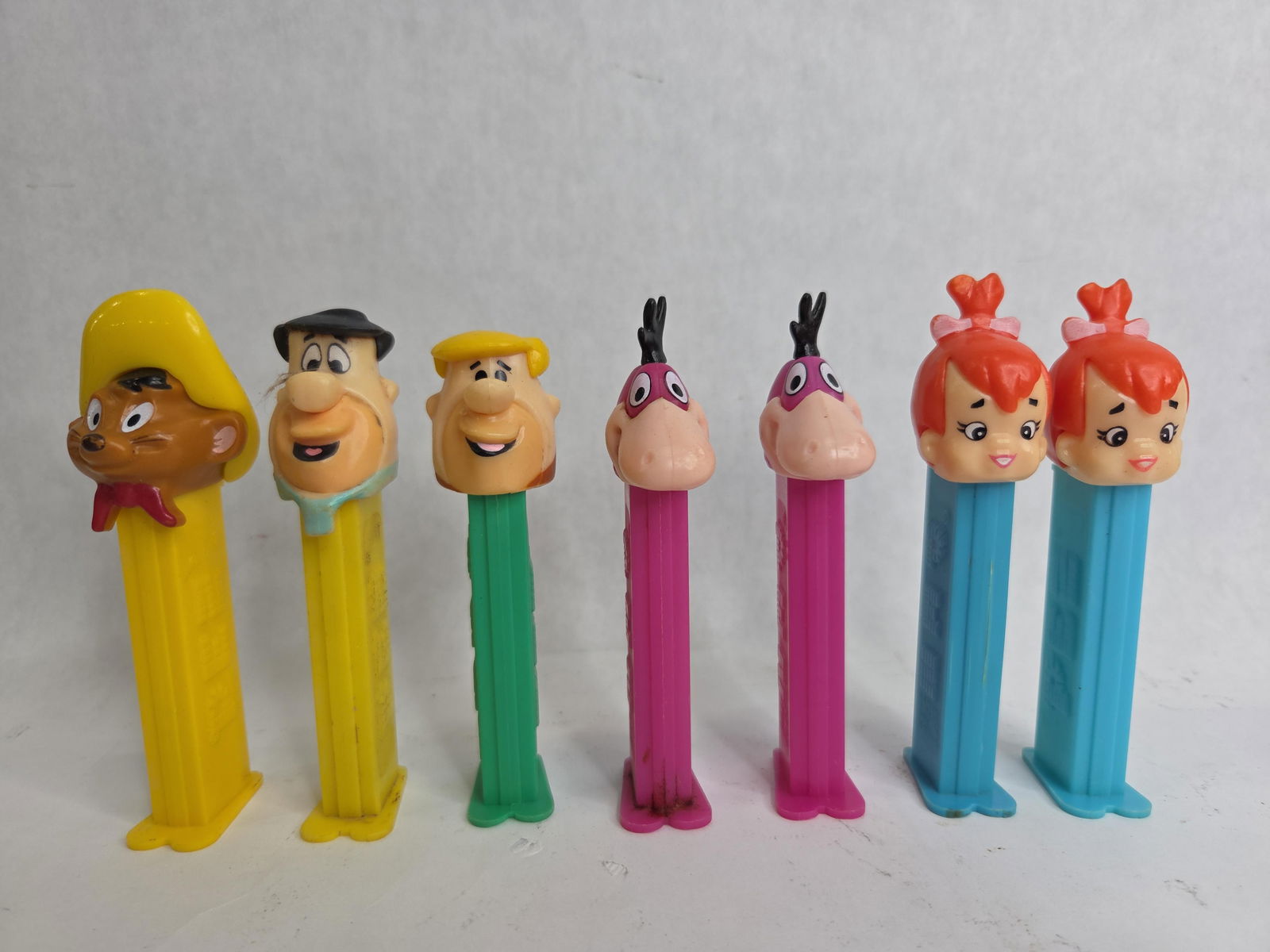 Pez Dispenser Lot Inc. Fred Flintstone, Pebbles, Barney, Dino and Speedy Gonzales (1 of 5)