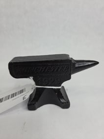 Cast Iron Winchester 1929 Embossed Painted Miniature Anvil