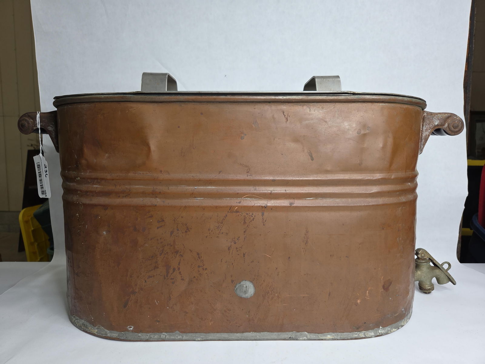 Custom Built Copper Boiler Still / Condenser System w/ Coiled Copper Tubing, Lid and Spout (1 of 7)