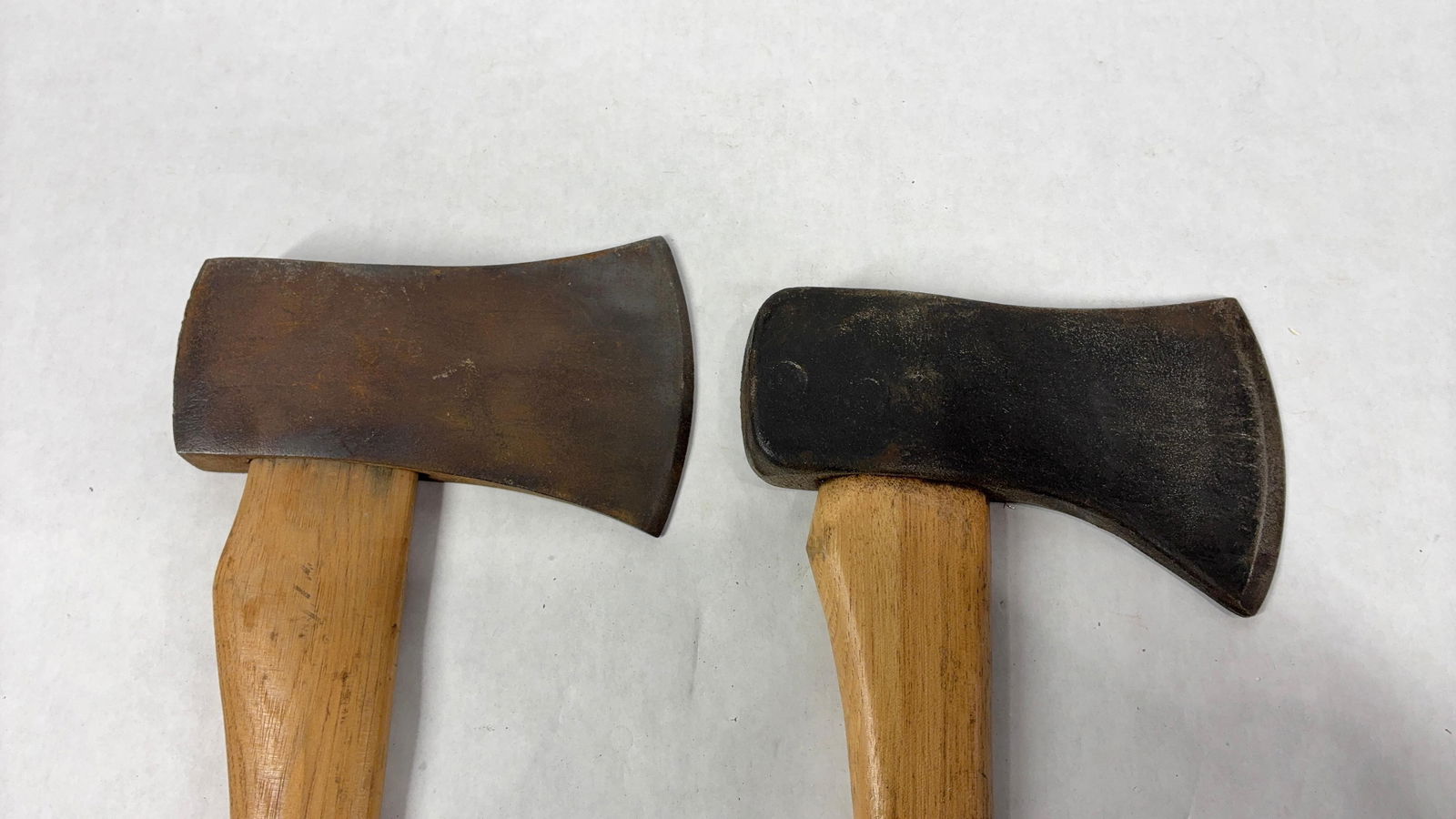 Woodings Verona and Village Blacksmith Single Bit Axe Lot of 2: 4.75 and 5 in. blades