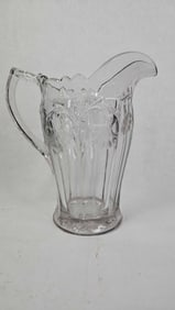 Solid Crystal Floral Engraved Water Pitcher