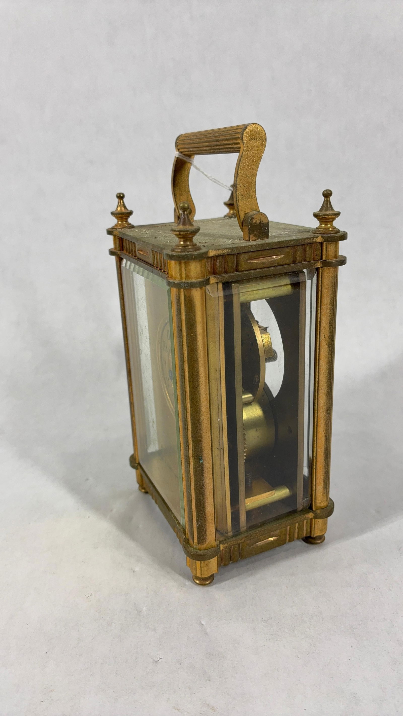 Antique Brass Carriage Clock - 3