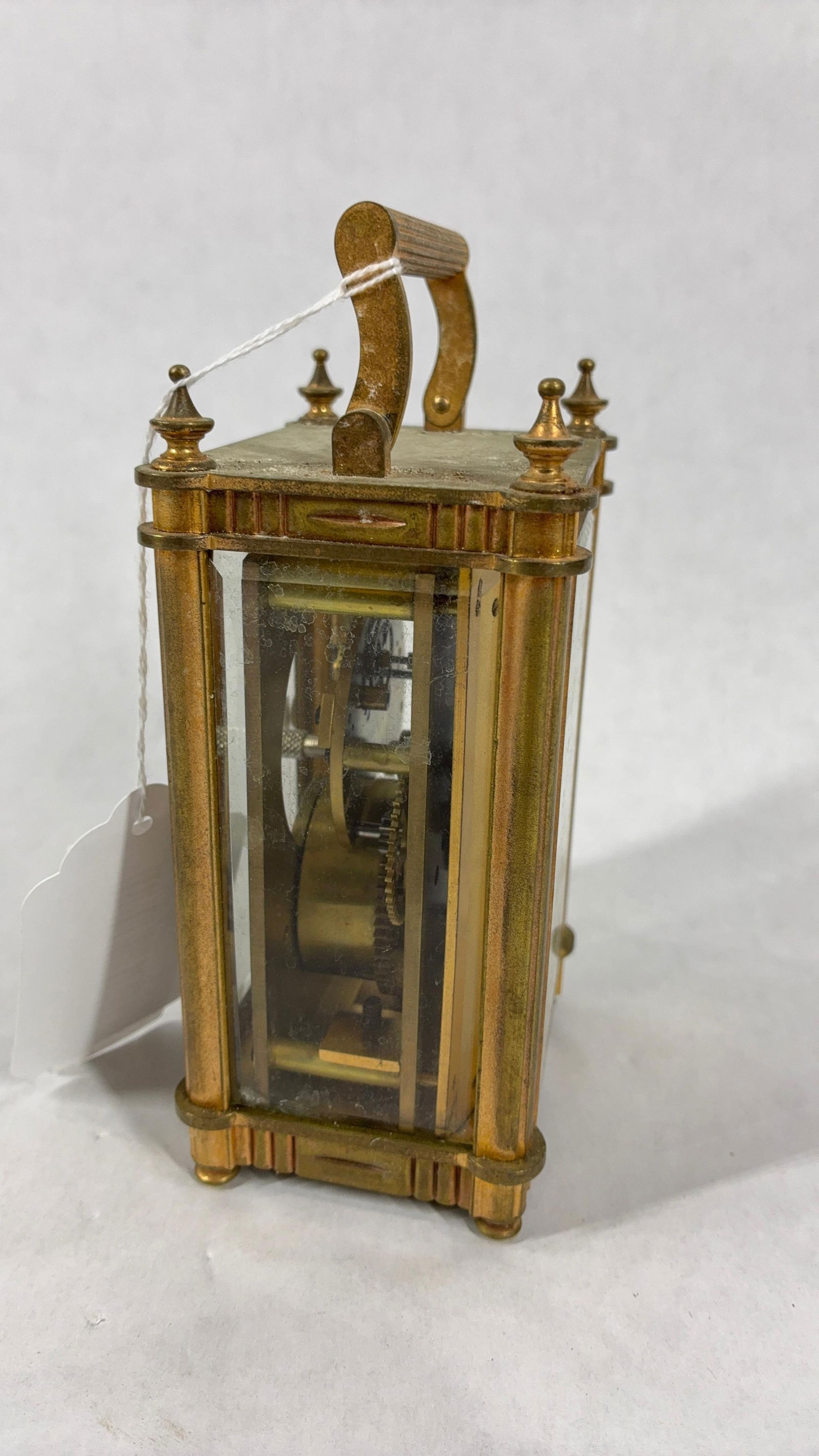 Antique Brass Carriage Clock - 4