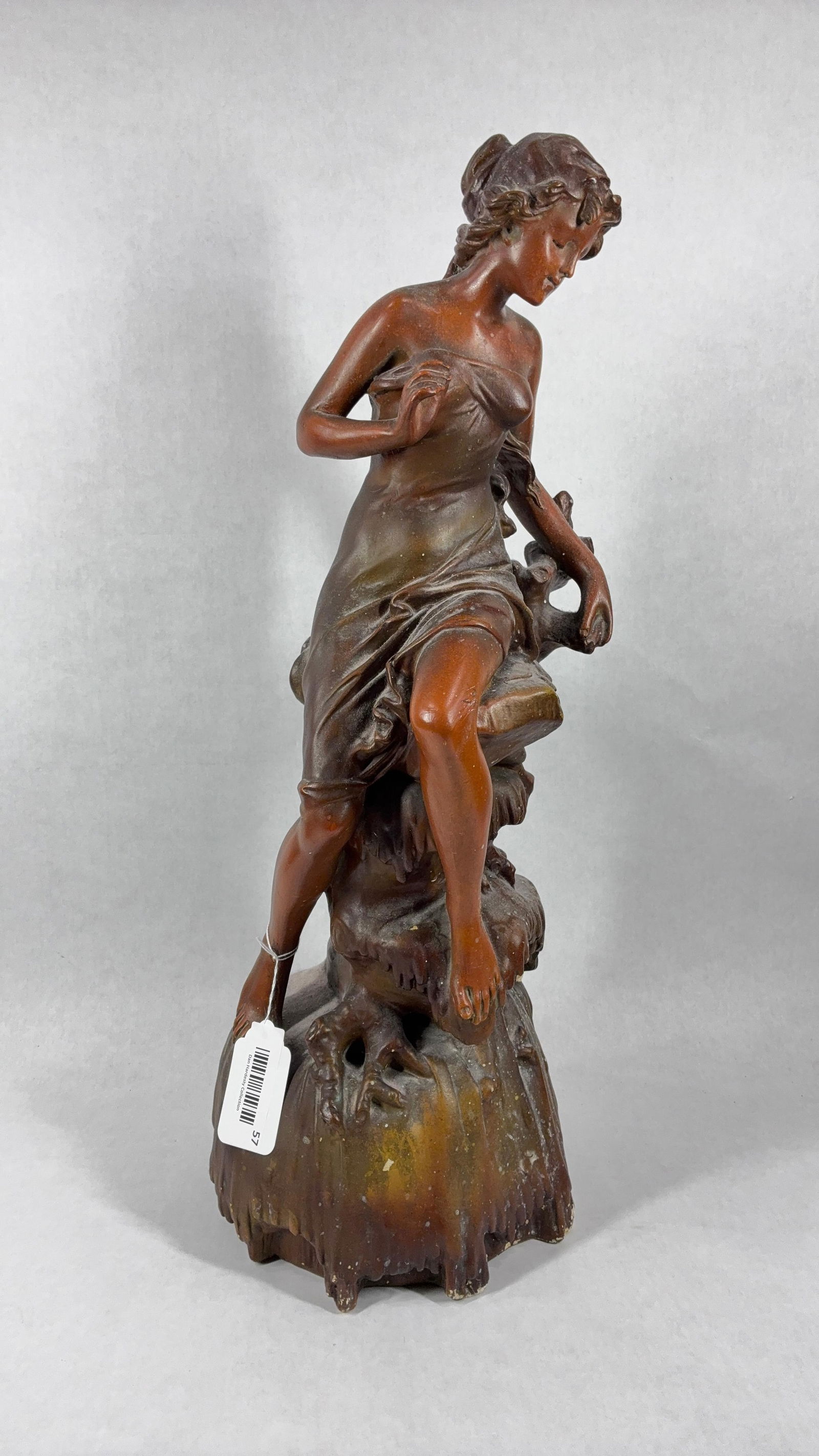 French Art Nouveau Woman in Nature Sculpture (1 of 11)