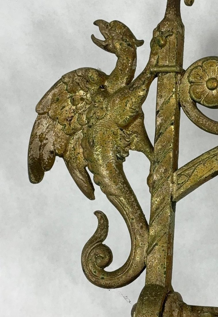 Ornate Phoenix Rising Decorated Dinner Bell - 2