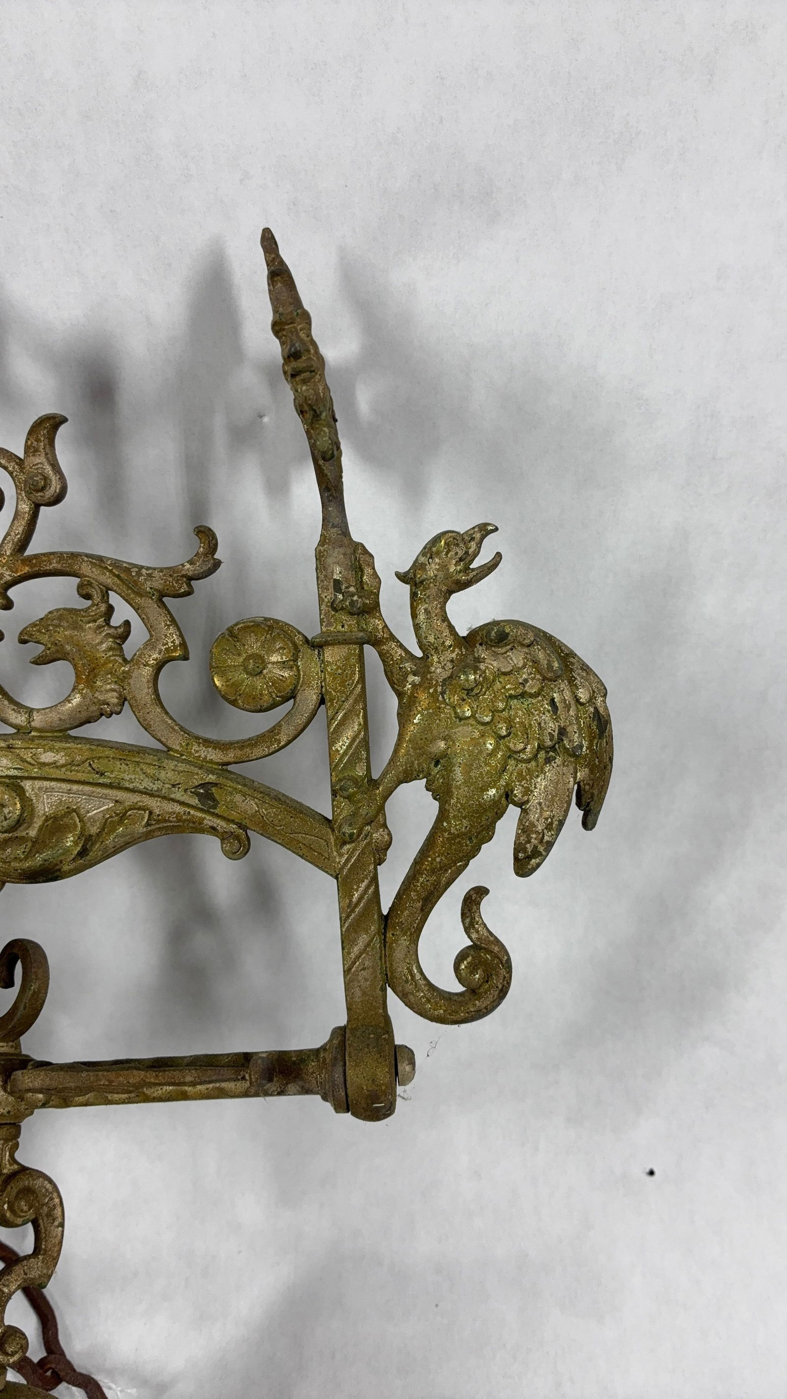 Ornate Phoenix Rising Decorated Dinner Bell - 3