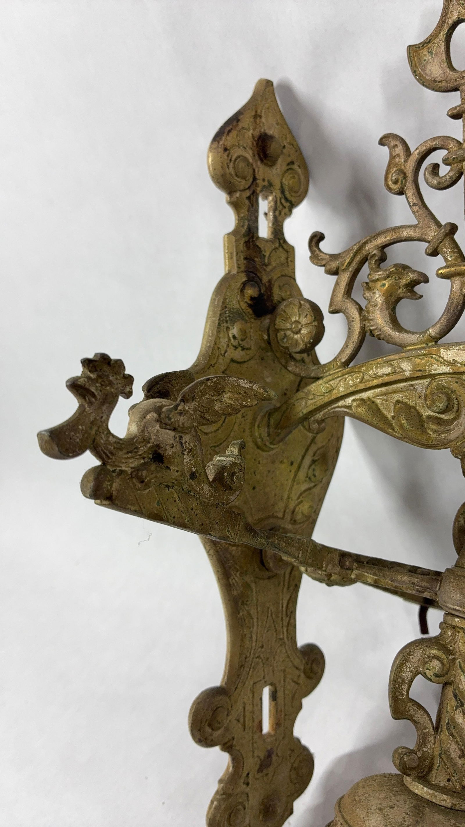 Ornate Phoenix Rising Decorated Dinner Bell - 6