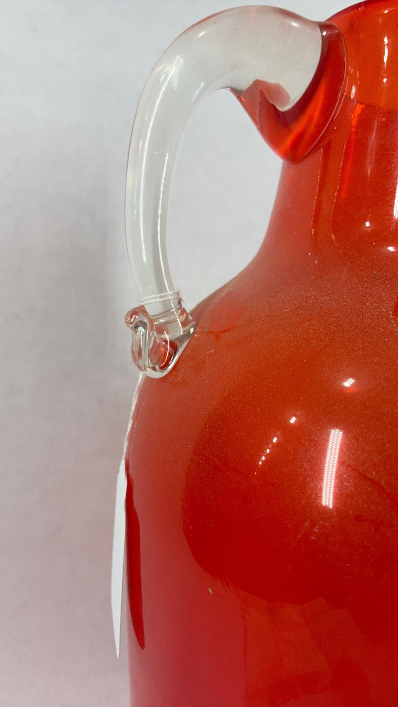 Pigeon Blood Handled Vase - 6