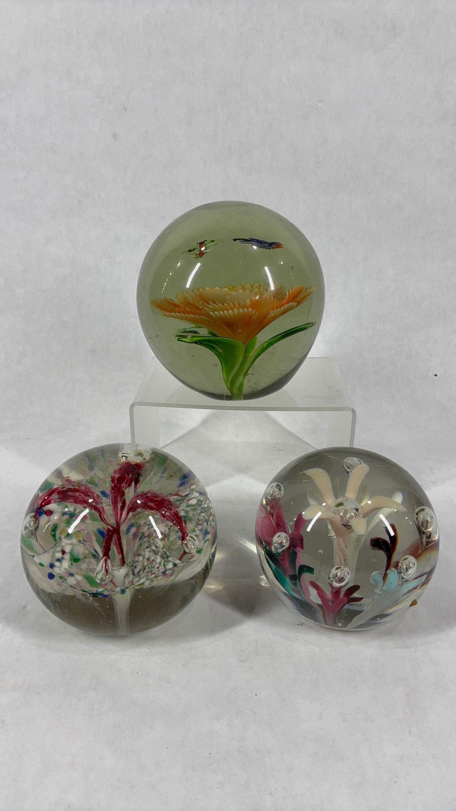 Hand Blown Art Glass Paperweights - 2