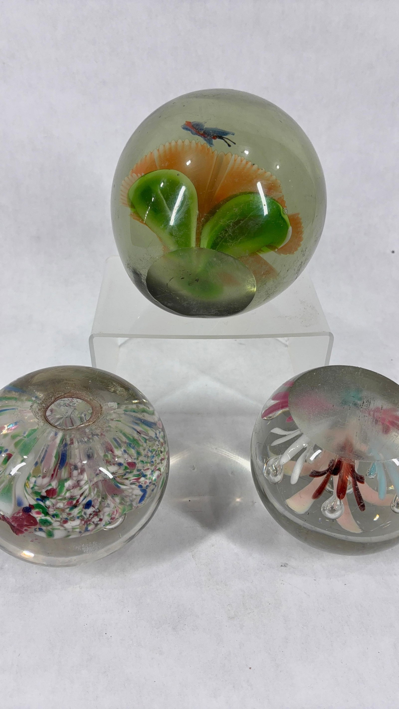 Hand Blown Art Glass Paperweights - 9