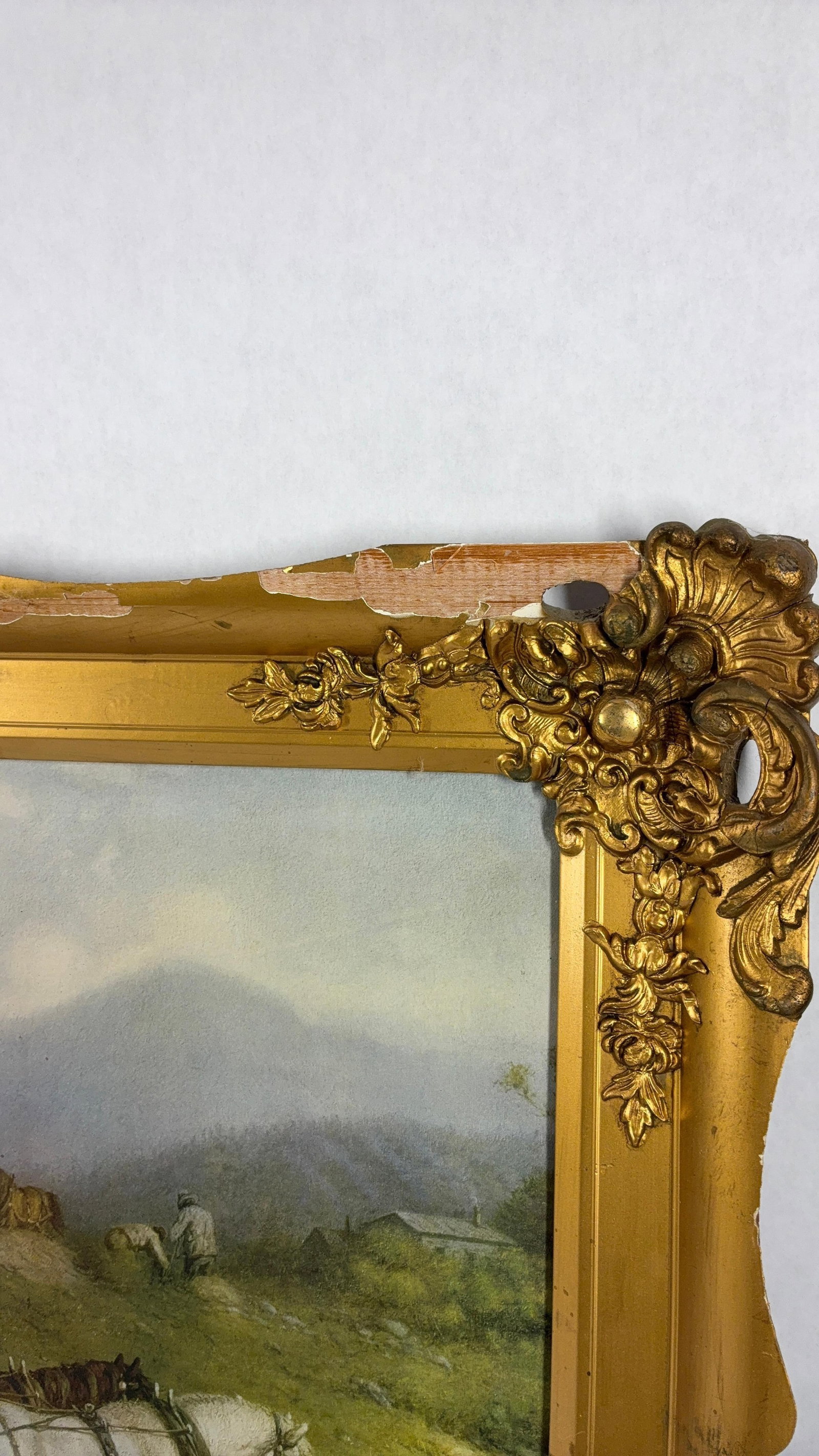 Early Farming Framed Print Titled The Clearing - 5