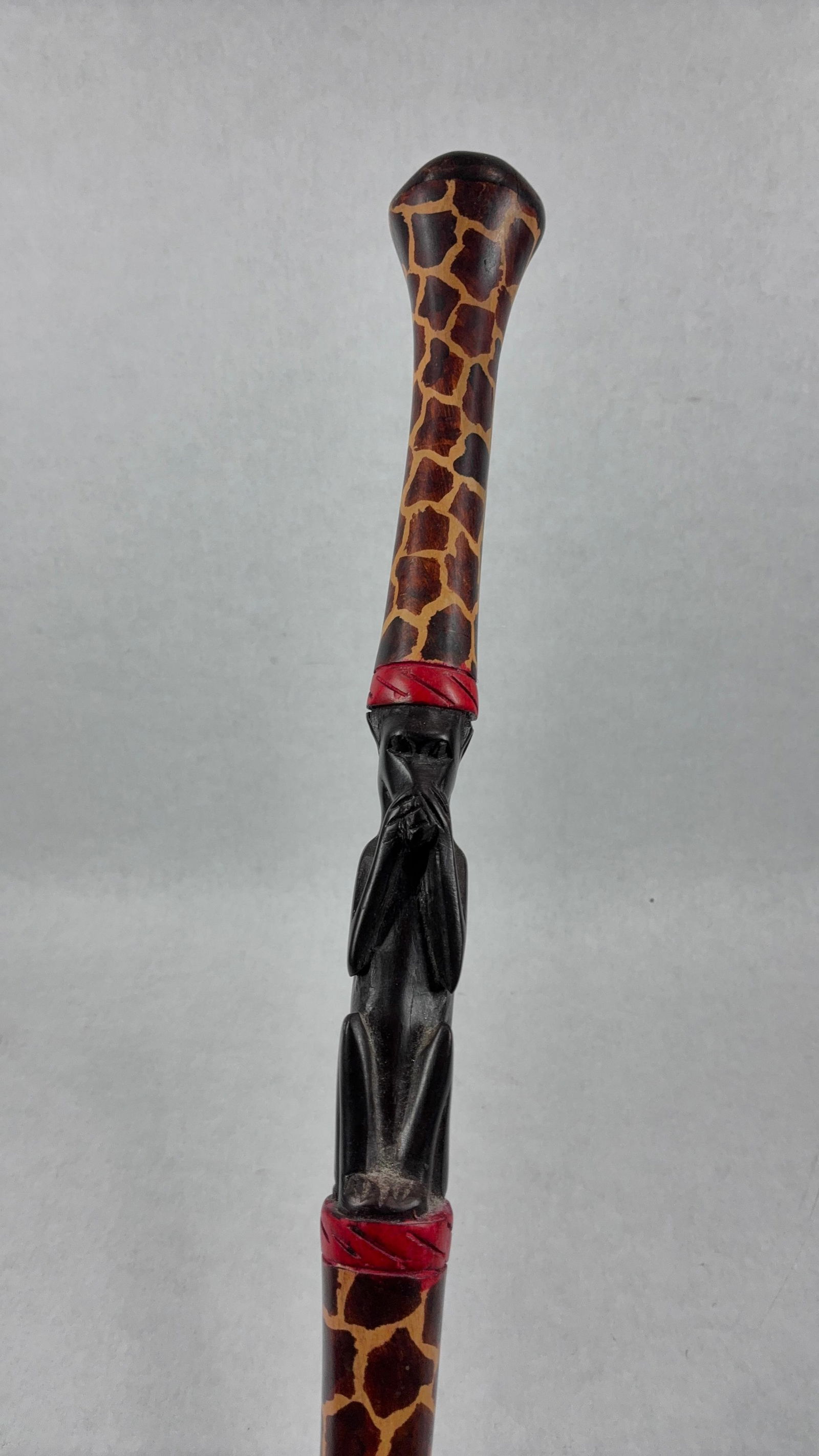 African Giraffe & Monkey Walking Stick - 2