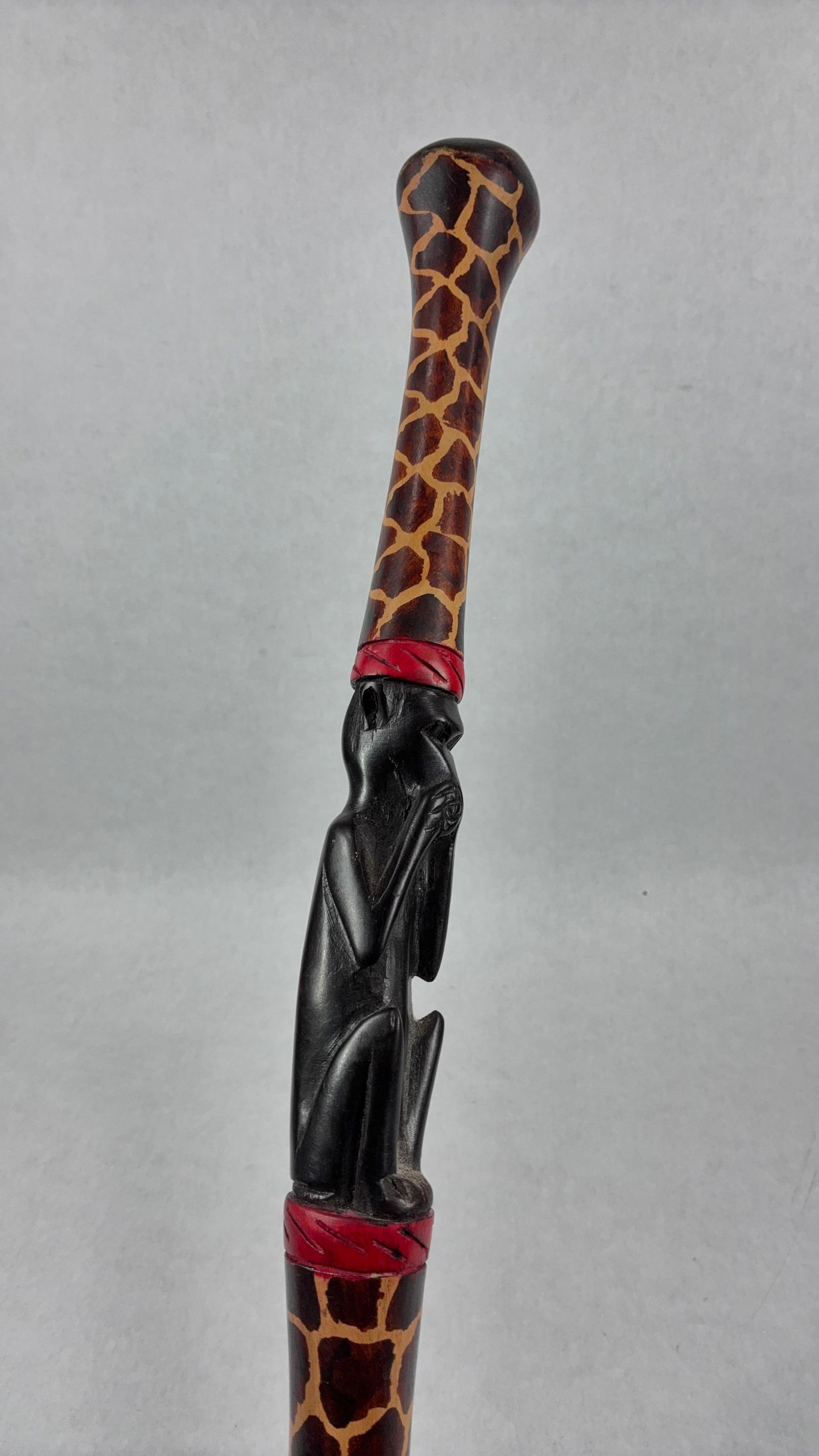 African Giraffe & Monkey Walking Stick - 3