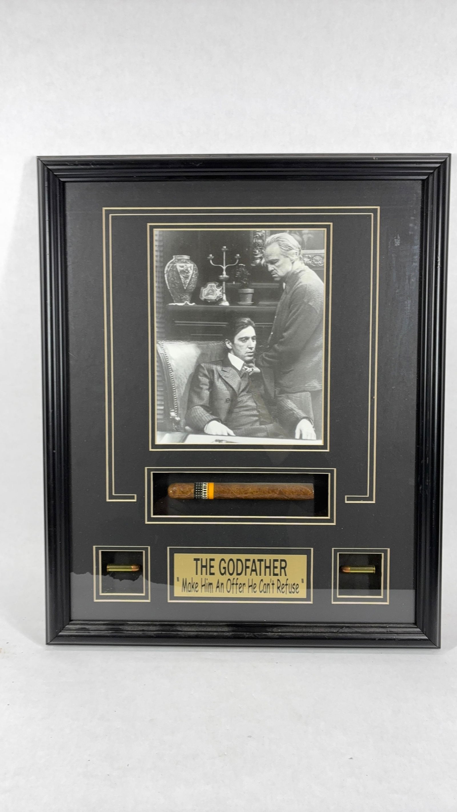 The Godfather Collector Shadow Box w Cigar & Bullets - 2