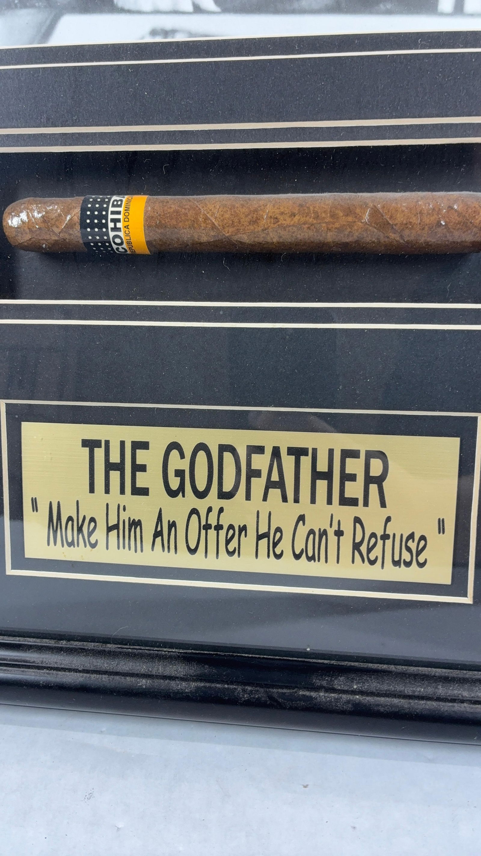 The Godfather Collector Shadow Box w Cigar & Bullets - 7