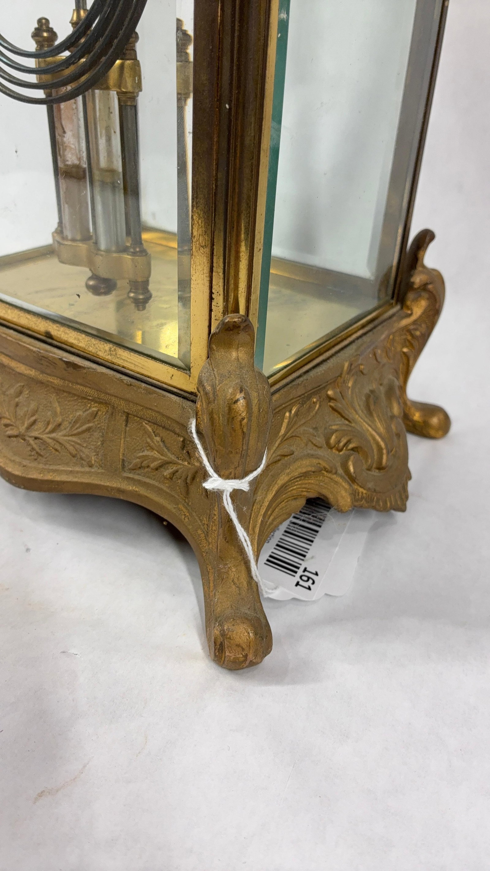 New Haven Clock Co Ornate Crystal Regulator Clock - 10