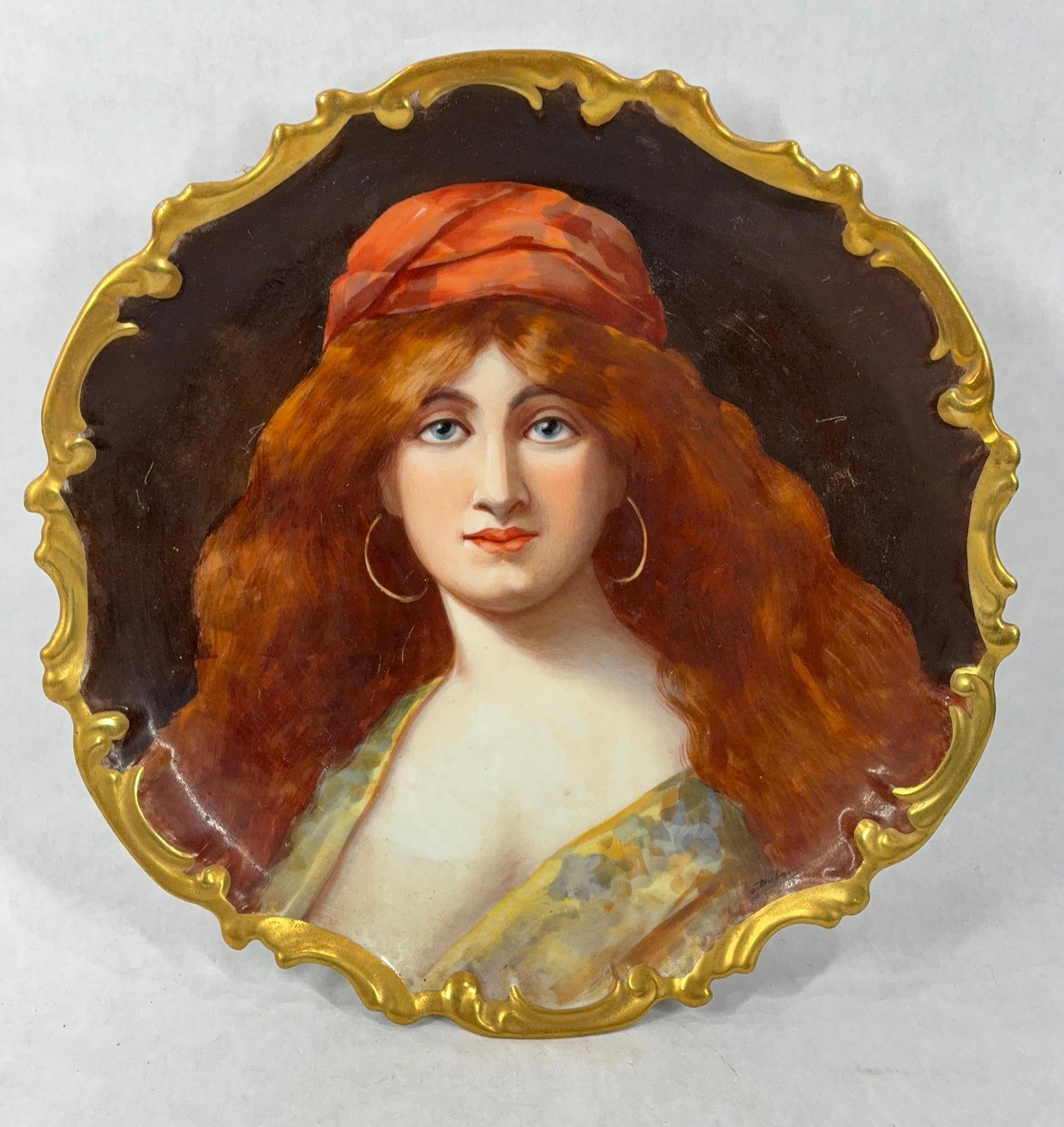 Royal Vienna Style Portrait Plate (1 of 6)
