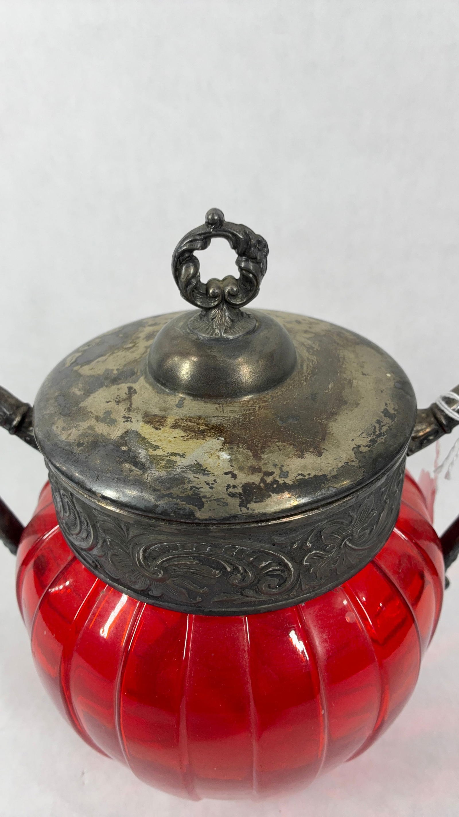 Ruby Red Torquay Biscuit Jar - 2