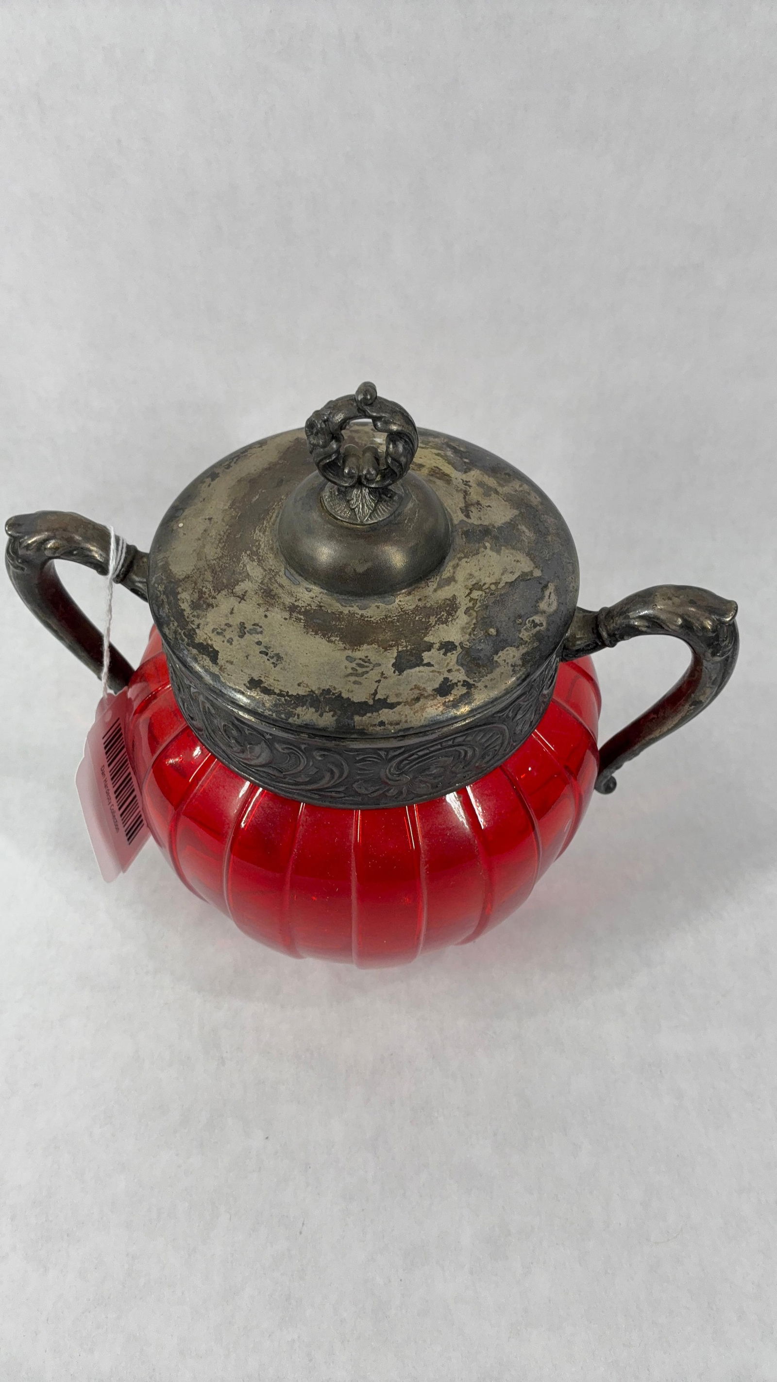 Ruby Red Torquay Biscuit Jar - 7