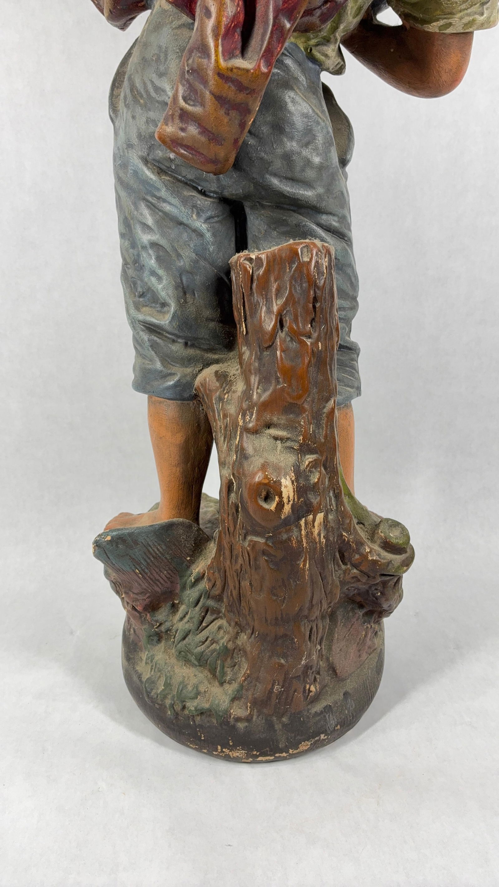 Early Cherry Boy Statue - 9