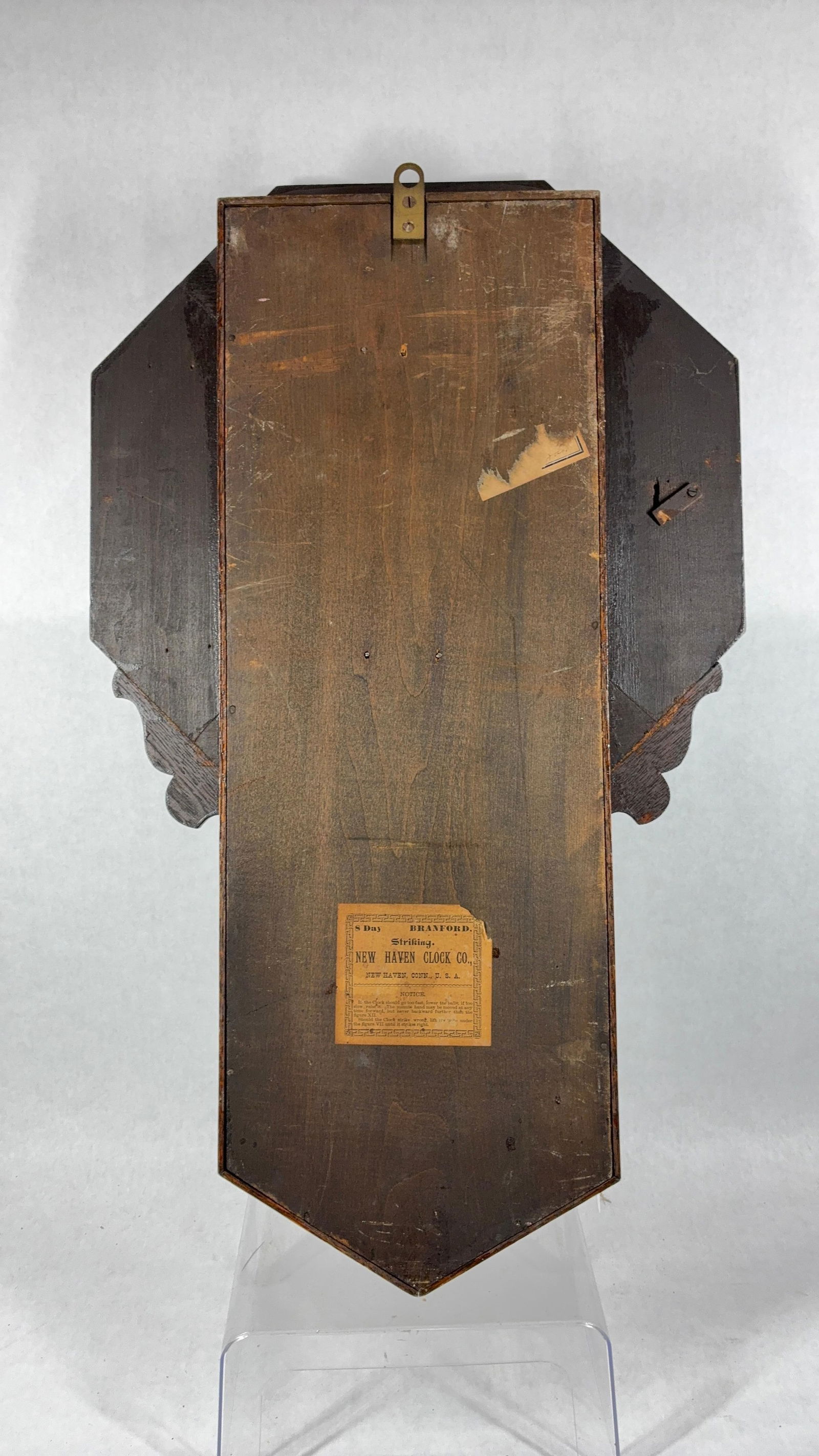 New Haven Clock Co Regulator Wall Clock - 6