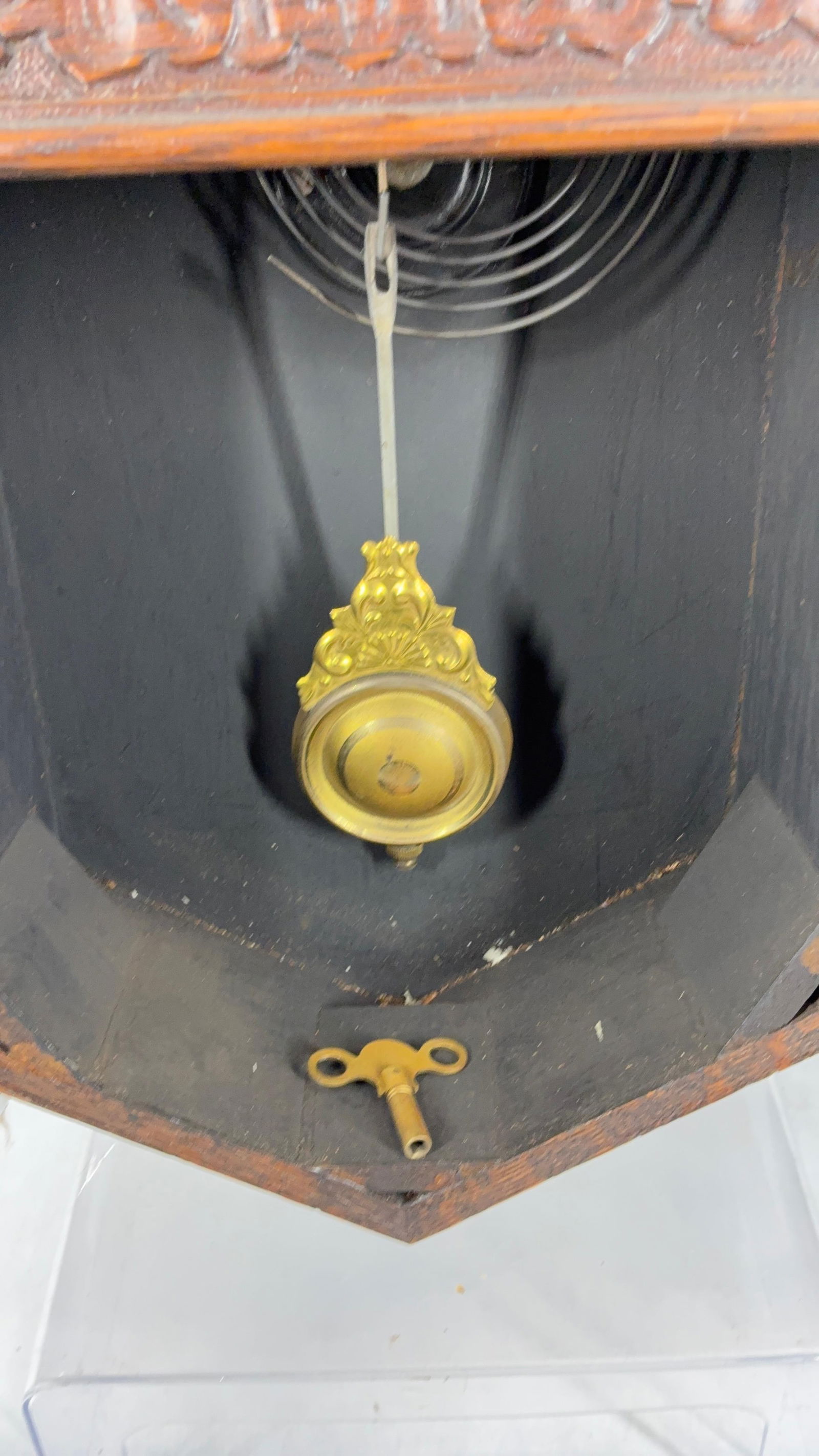 New Haven Clock Co Regulator Wall Clock - 3