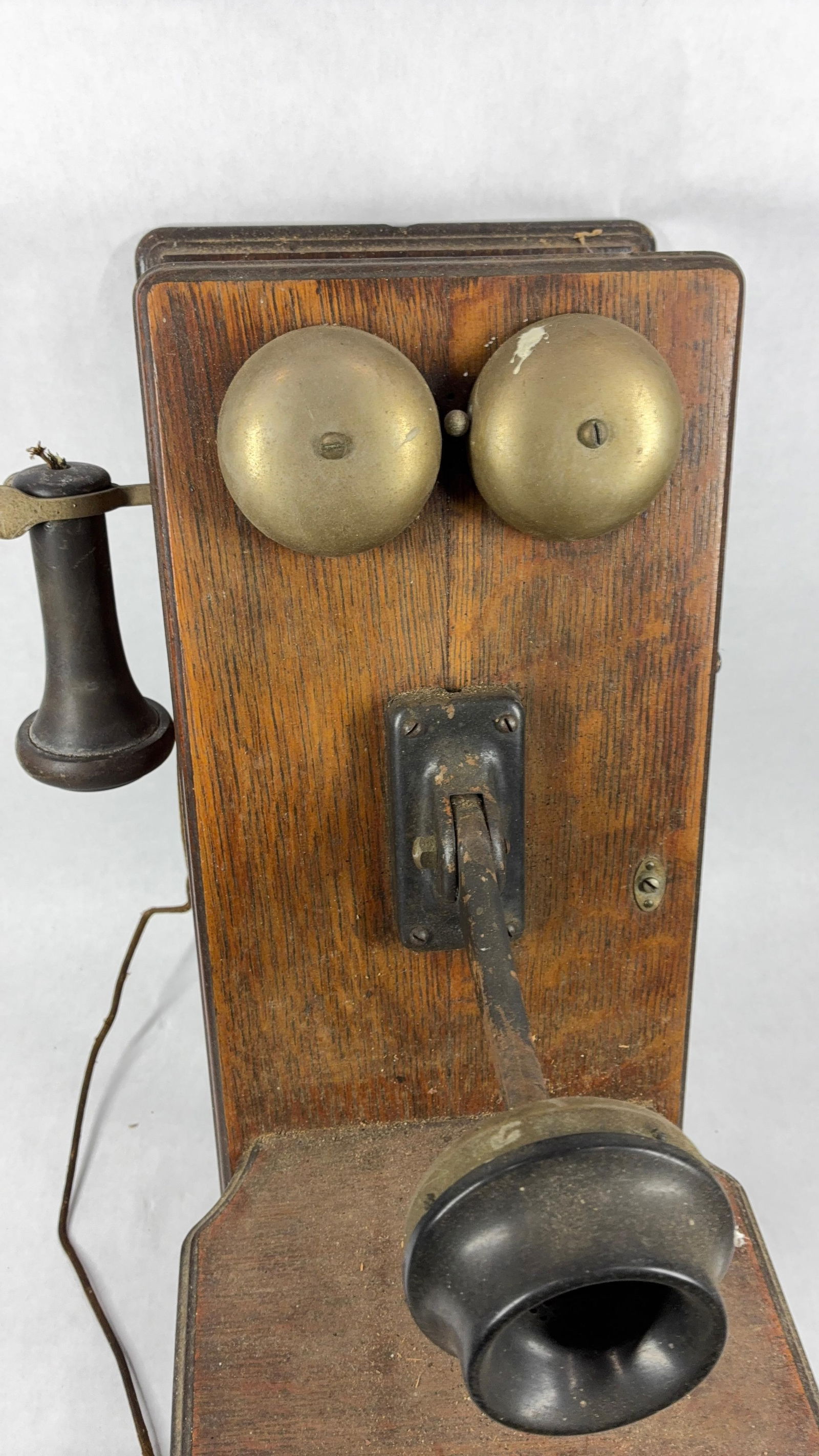 Oak Wall Phone - 3