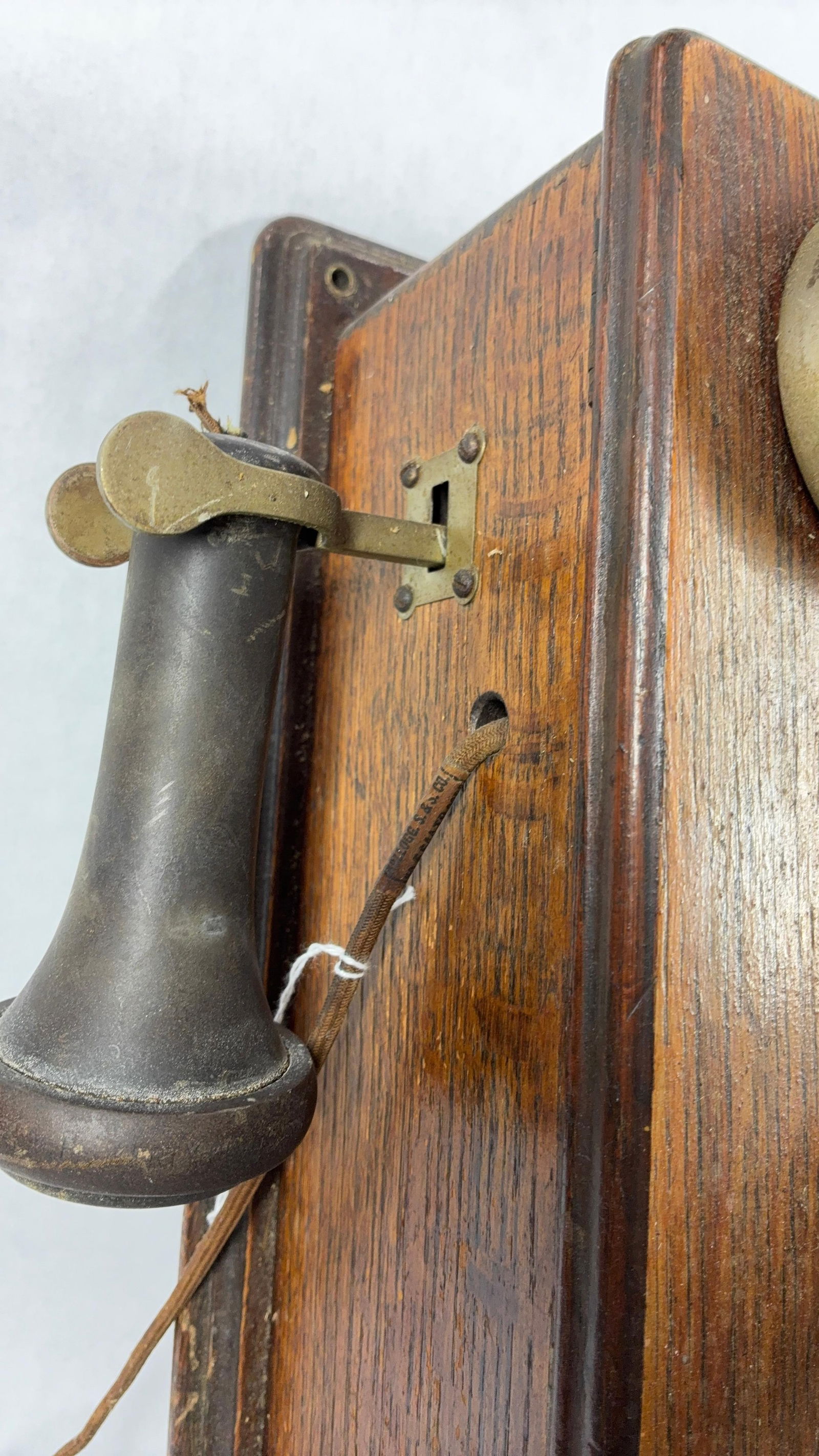Oak Wall Phone - 7