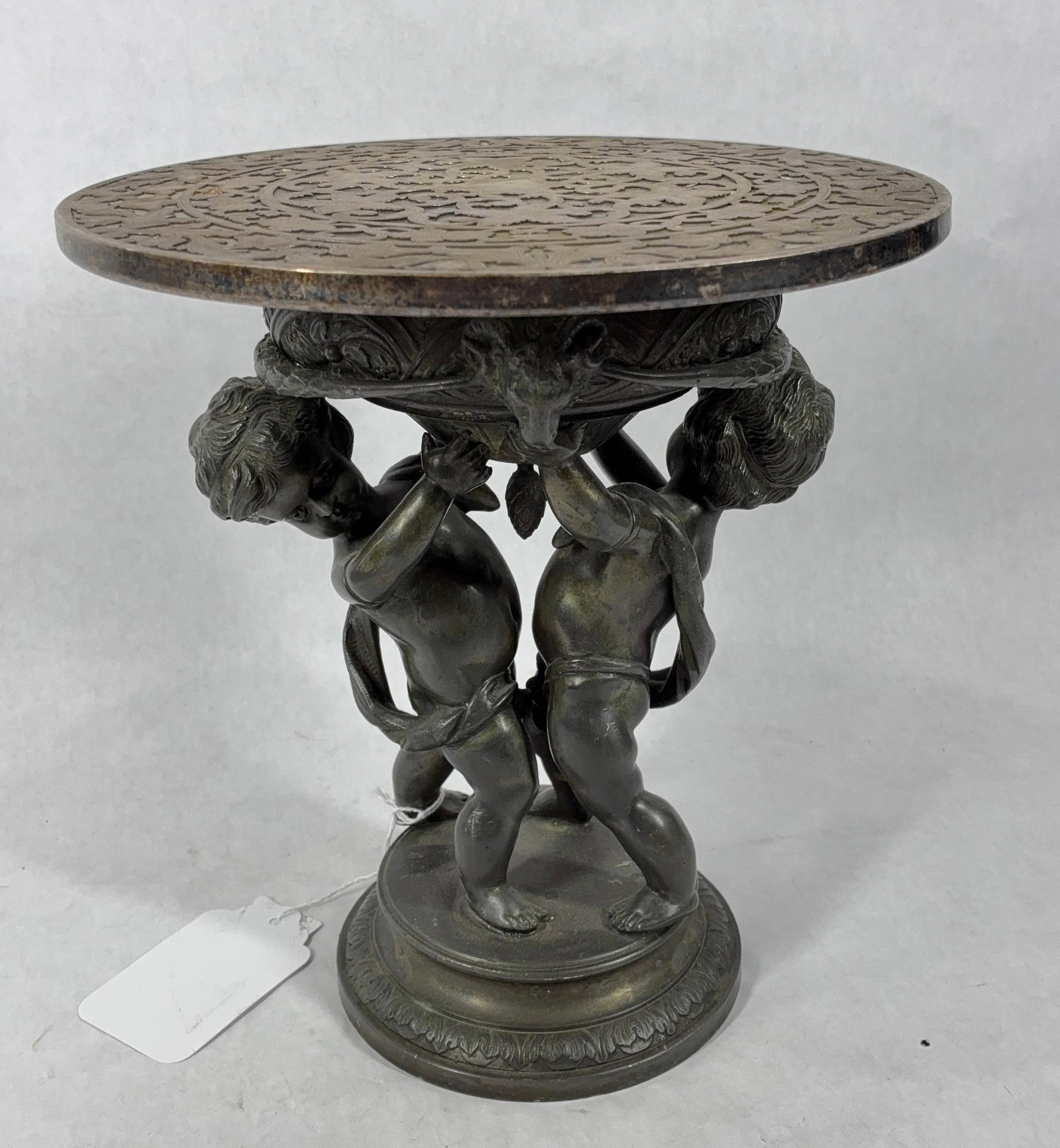 Bronze Cherub Pedestal (1 of 10)
